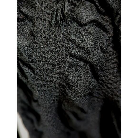 Love Couture Cardigan Shawl Collar Rayon,/Span Corded Intermittent Fringe Size L - Picture 2 of 6